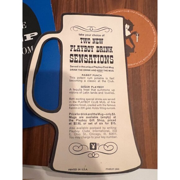 Vintage 1961 Playboy Club Membership Package w/Brochure, Drink Menu, Newsletter+ - Picture 4 of 15